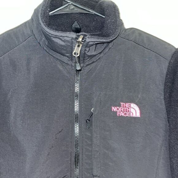 Fight Cancer Women’s Black/Pink Ribbon North Face Denali fleece coat jacket S - Picture 3 of 6